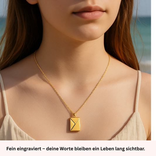 „Brief an meine Tochter“ – Personalisierte Halskette