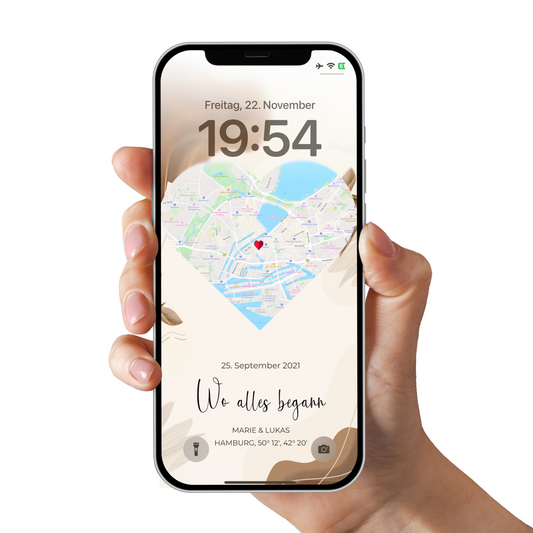 Téléphone portable à écran de verrouillage assorti - Notre événement